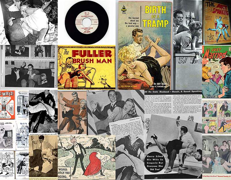 vintage spanking magazines/media image